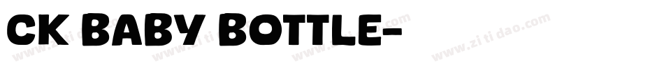 CK Baby Bottle字体转换